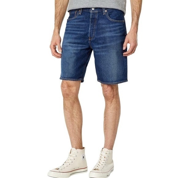 Nwt Men’s Levi’s 501 Original Jean Shorts Stretch Sz 31 Or 40 Buttonfly New $50